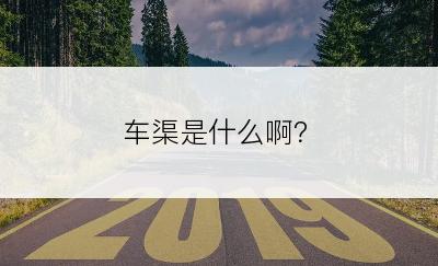 车渠是什么啊？