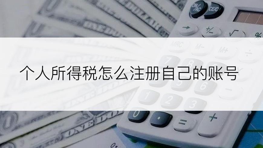 个人所得税怎么注册自己的账号