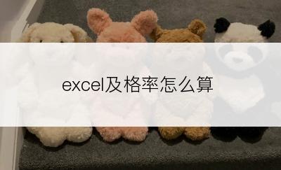 excel及格率怎么算