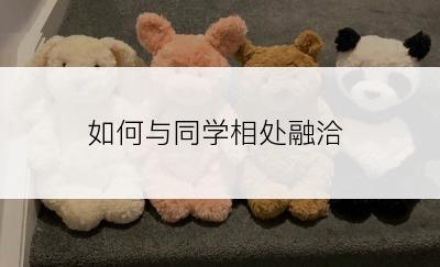 如何与同学相处融洽