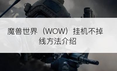 魔兽世界（WOW）挂机不掉线方法介绍