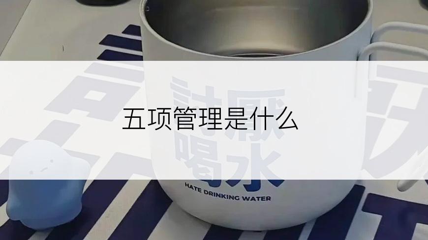 五项管理是什么