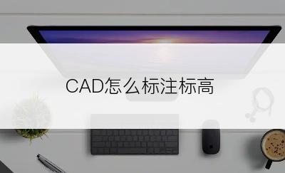 CAD怎么标注标高