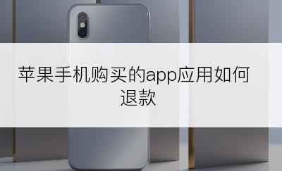 苹果手机购买的app应用如何退款