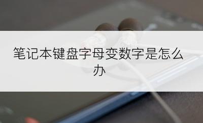 笔记本键盘字母变数字是怎么办