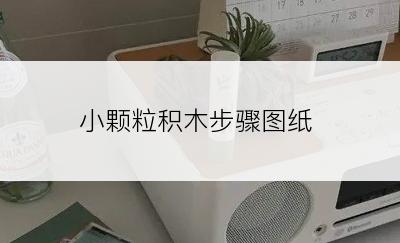 小颗粒积木步骤图纸