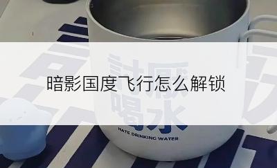 暗影国度飞行怎么解锁