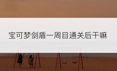 宝可梦剑盾一周目通关后干嘛