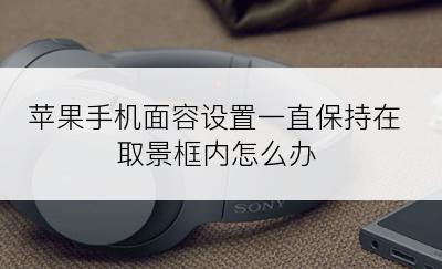 苹果手机面容设置一直保持在取景框内怎么办