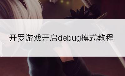 开罗游戏开启debug模式教程