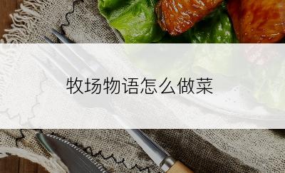 牧场物语怎么做菜