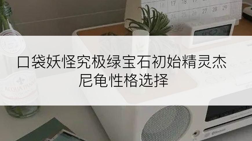 口袋妖怪究极绿宝石初始精灵杰尼龟性格选择