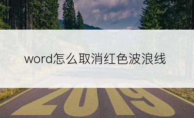 word怎么取消红色波浪线