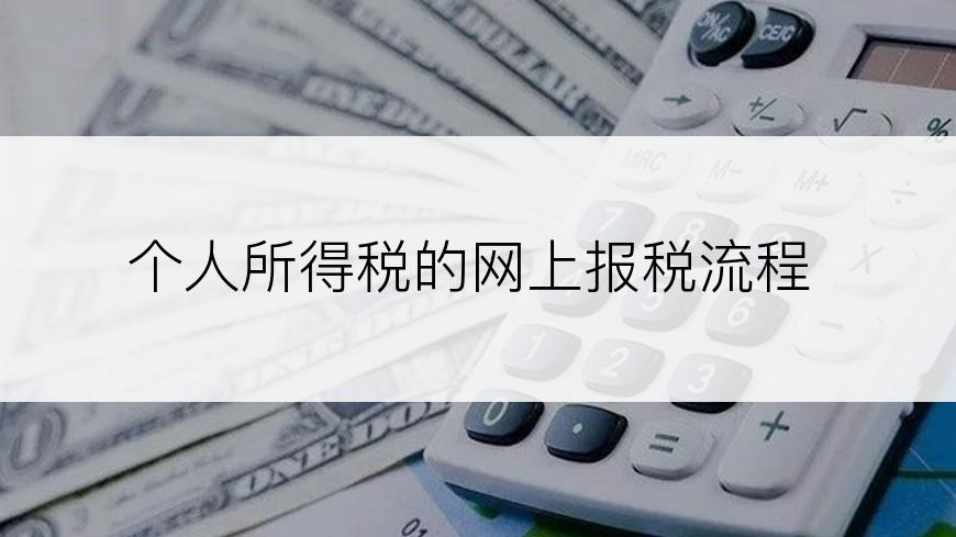 个人所得税的网上报税流程