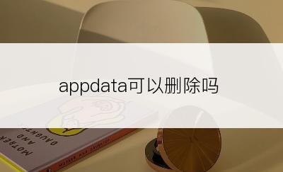 appdata可以删除吗