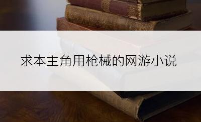 求本主角用枪械的网游小说