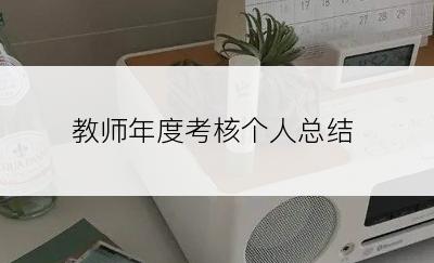 教师年度考核个人总结