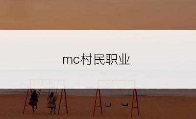 mc村民职业