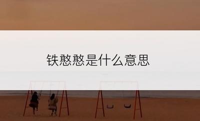 铁憨憨是什么意思