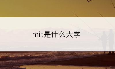 mit是什么大学