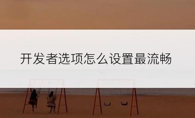 开发者选项怎么设置最流畅