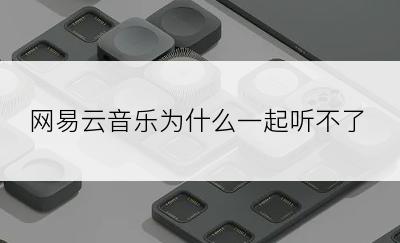 网易云音乐为什么一起听不了