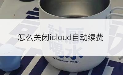 怎么关闭icloud自动续费