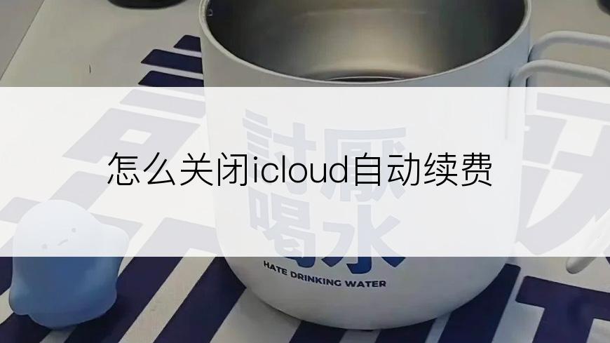 怎么关闭icloud自动续费