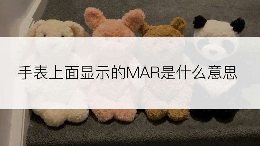 手表上面显示的MAR是什么意思