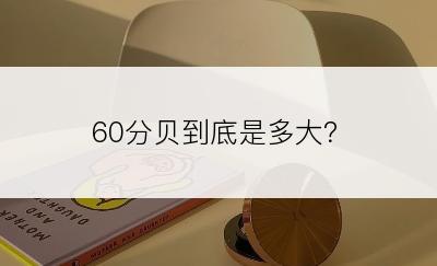 60分贝到底是多大？