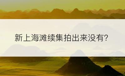 新上海滩续集拍出来没有？