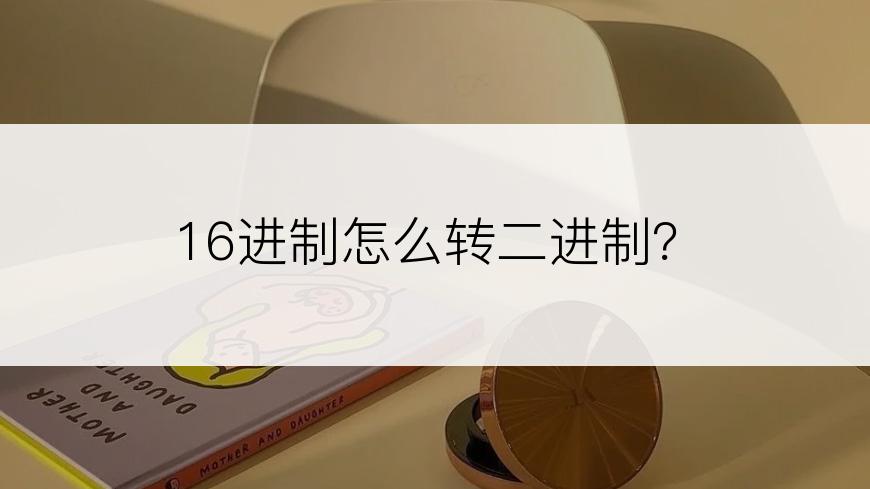 16进制怎么转二进制？