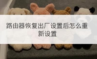 路由器恢复出厂设置后怎么重新设置