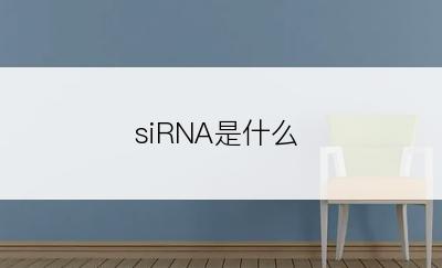 siRNA是什么