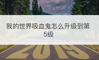 我的世界吸血鬼怎么升级到第5级