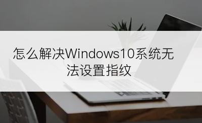 怎么解决Windows10系统无法设置指纹