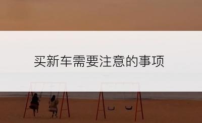 买新车需要注意的事项