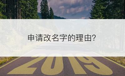 申请改名字的理由？