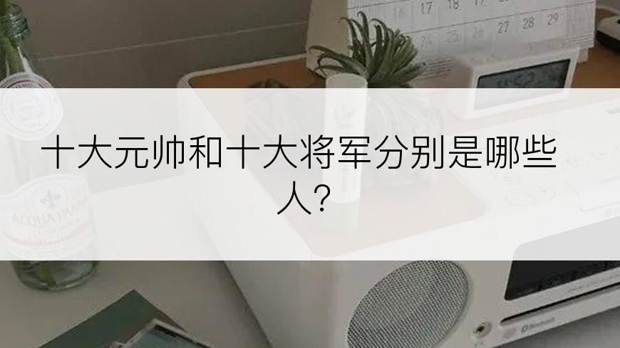 十大元帅和十大将军分别是哪些人？