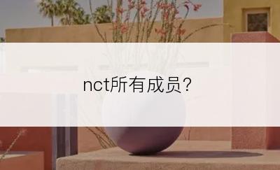 nct所有成员？