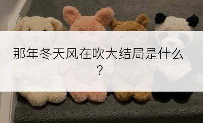 那年冬天风在吹大结局是什么？