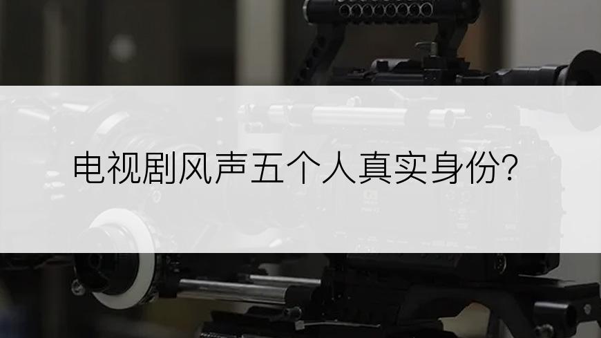 电视剧风声五个人真实身份？