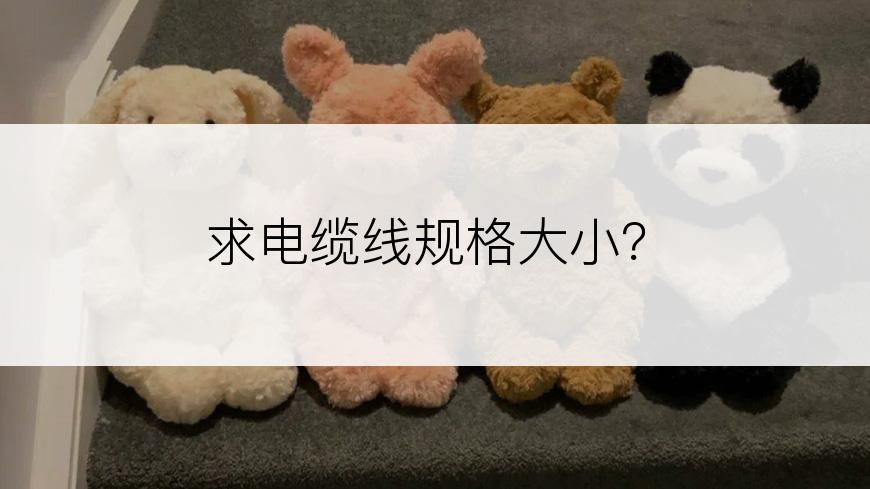 求电缆线规格大小？