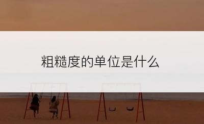 粗糙度的单位是什么