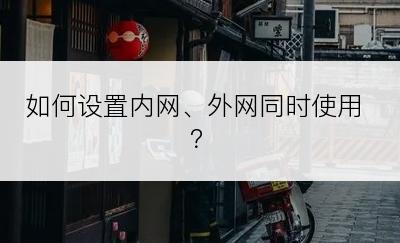 如何设置内网、外网同时使用？