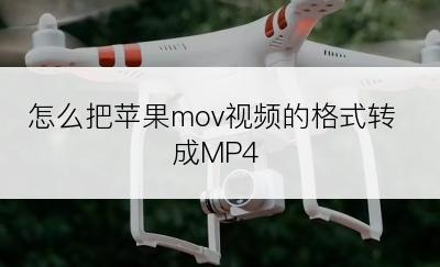 怎么把苹果mov视频的格式转成MP4