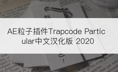 AE粒子插件Trapcode Particular中文汉化版 2020