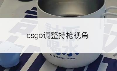 csgo调整持枪视角