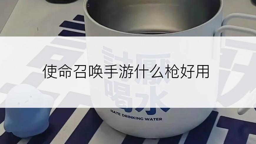 使命召唤手游什么枪好用