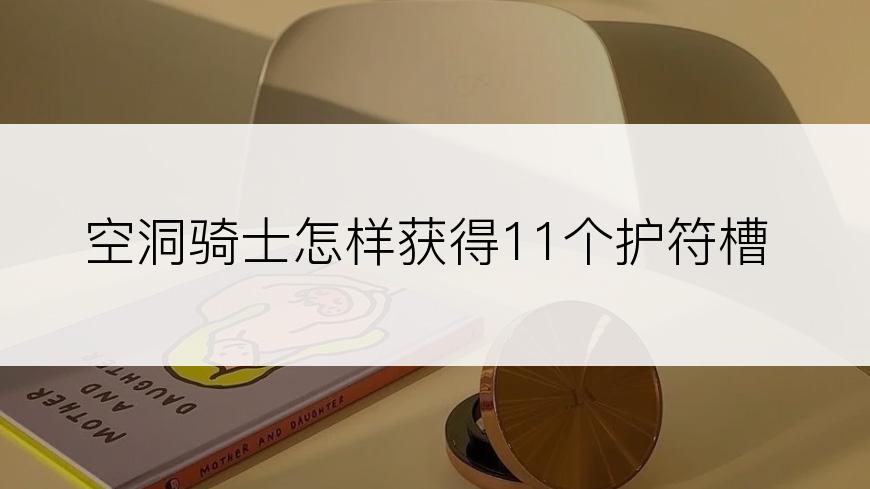 空洞骑士怎样获得11个护符槽